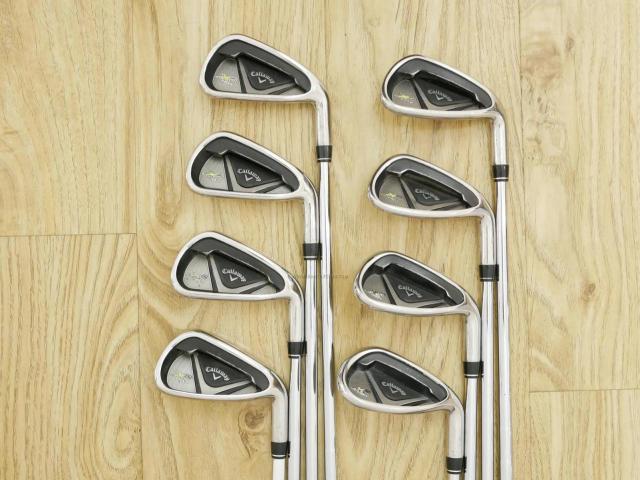 Iron set : Callaway : ชุดเหล็ก Callaway X2 Hot มีเหล็ก 5-Pw,Aw,Sw (8 ชิ้น) ก้านเหล็ก NS Pro 950 Flex S