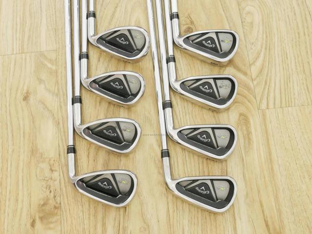 Iron set : Callaway : ชุดเหล็ก Callaway X2 Hot มีเหล็ก 5-Pw,Aw,Sw (8 ชิ้น) ก้านเหล็ก NS Pro 950 Flex S