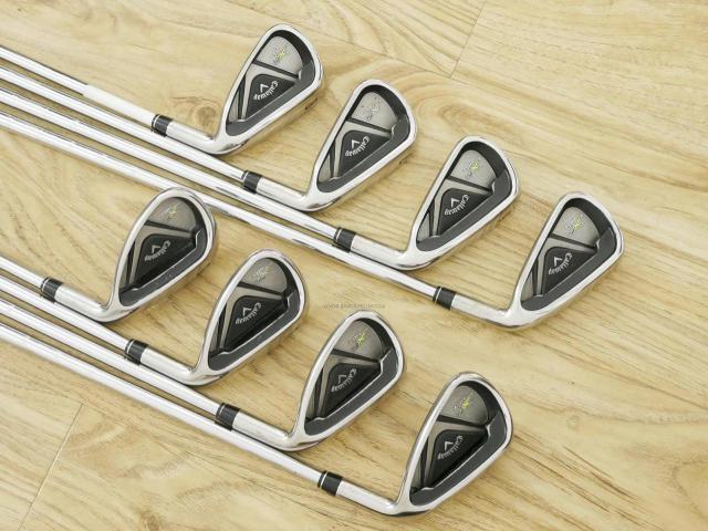 Iron set : Callaway : ชุดเหล็ก Callaway X2 Hot มีเหล็ก 5-Pw,Aw,Sw (8 ชิ้น) ก้านเหล็ก NS Pro 950 Flex S