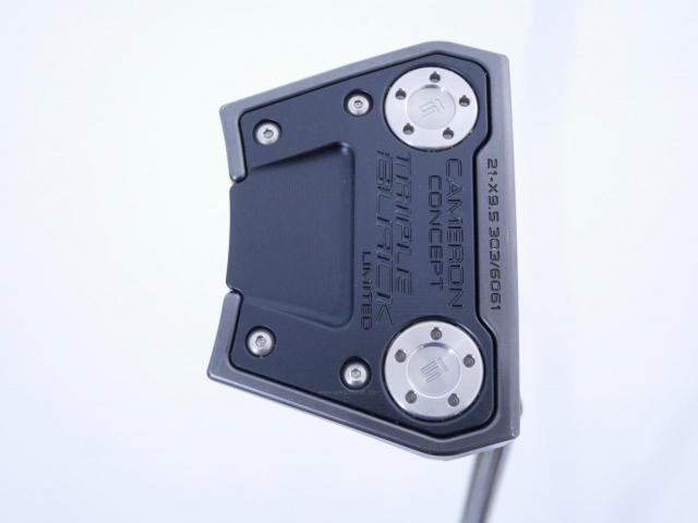 Putter : All : พัตเตอร์ Scotty Cameron Phantom X 9.5 Triple Black Limited (หายากมาก มีแค่ 6000 อันทั่วโลก) ยาว 34 นิ้ว