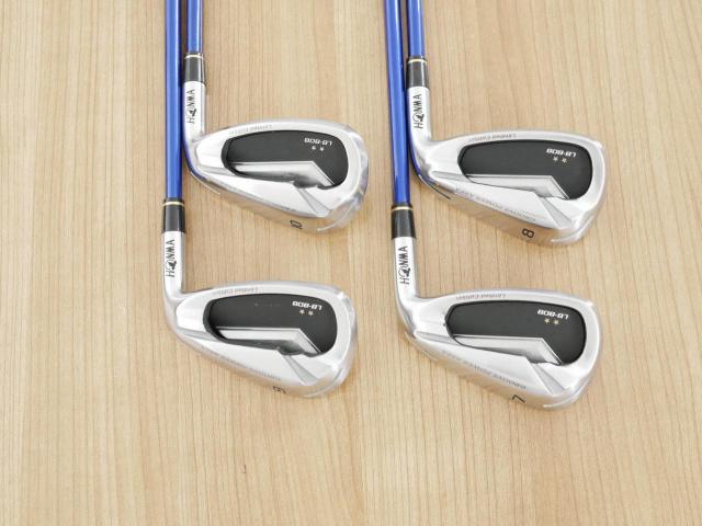 Iron set : Honma : ชุดเหล็ก Honma LB-808 Limited Edition (ปี 2018 ใบใหญ่ หน้าเด้ง ตีง่ายมาก) มีเหล็ก 7-10 (4 ชิ้น) ก้านกราไฟต์ Honma LB-2000 AQ8 Flex SR (2 ดาว)