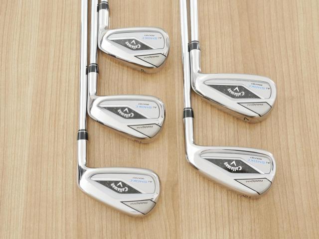 Iron set : Callaway : ชุดเหล็ก Callaway Paradym Ai Smoke Max Fast (ออกปี 2024 ตีง่ายมาก ไกล Japan Spec.) มีเหล็ก 6-Pw (5 ชิ้น) ก้านเหล็ก NS Pro ZELOS 7 Flex R