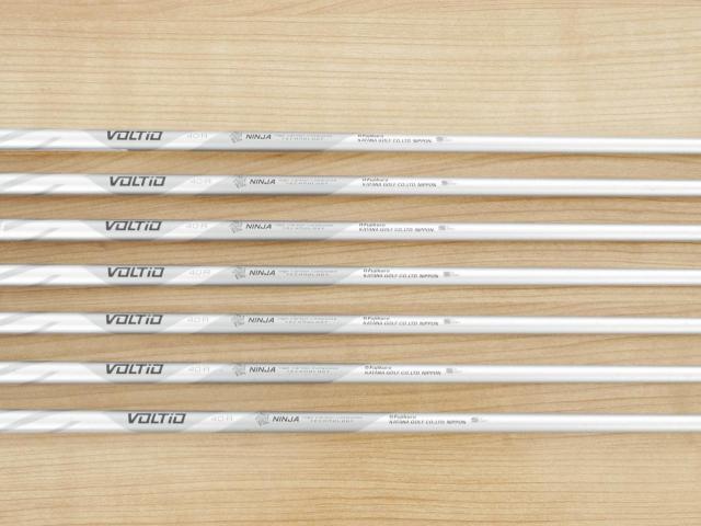 Iron set : Katana : ชุดเหล็ก Katana Voltio NINJA Model V (ปี 2020 หน้าเด้ง ตีไกล) มีเหล็ก 6-Pw,Aw,Sw (7 ชิ้น) ก้านกราไฟต์ Fujikura Voltio 40 Flex R