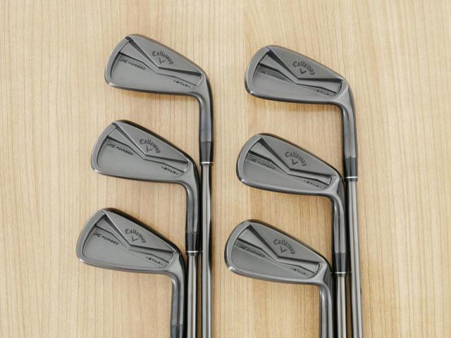 Iron set : Callaway : ชุดเหล็ก Callaway X Forged Star Black Limited (ออกปี 2024 หายากมากๆ) มีเหล็ก 5-Pw (6 ชิ้น) ก้านเหล็ก NS Pro 950 NEO Black Flex S