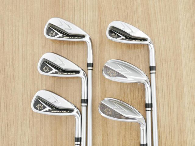 Iron set : Katana : ชุดเหล็ก Katana NINJA Iron (ออกปี 2020 หน้าเด้ง ตีไกลมาก) มีเหล็ก 7-Pw,48,58 (6 ชิ้น) ก้านกราไฟต์ Flex R