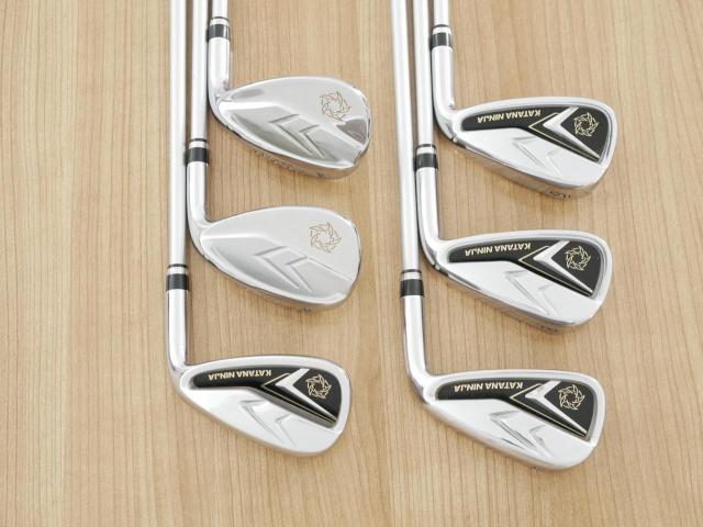 Iron set : Katana : ชุดเหล็ก Katana NINJA Iron (ออกปี 2020 หน้าเด้ง ตีไกลมาก) มีเหล็ก 7-Pw,48,58 (6 ชิ้น) ก้านกราไฟต์ Flex R
