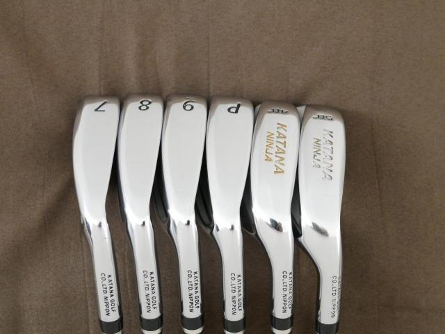Iron set : Katana : ชุดเหล็ก Katana NINJA Iron (ออกปี 2020 หน้าเด้ง ตีไกลมาก) มีเหล็ก 7-Pw,48,58 (6 ชิ้น) ก้านกราไฟต์ Flex R