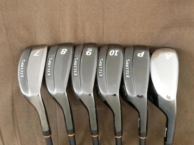 Iron set : Maruman : ชุดเหล็กกระเทย Maruman Shuttle i3000x มีเหล็ก 7-10,Pw,Aw (6 ชิ้น เทียบเท่า 6-Pw,Sw) ก้านกราไฟต์ Flex R 
