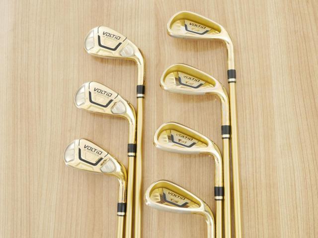 Iron set : Katana : ชุดเหล็ก Katana Voltio IV G Series I Gold (ออกปี 2016) มีเหล็ก 6-Pw,Aw,Sw (ครบเซ็ต 7 ชิ้น เหล็กยาวเป็นกระเทย) ก้านกราไฟต์ Tour AD 400 Flex R