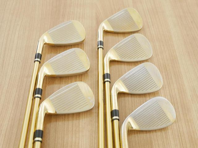 Iron set : Katana : ชุดเหล็ก Katana Voltio IV G Series I Gold (ออกปี 2016) มีเหล็ก 6-Pw,Aw,Sw (ครบเซ็ต 7 ชิ้น เหล็กยาวเป็นกระเทย) ก้านกราไฟต์ Tour AD 400 Flex R