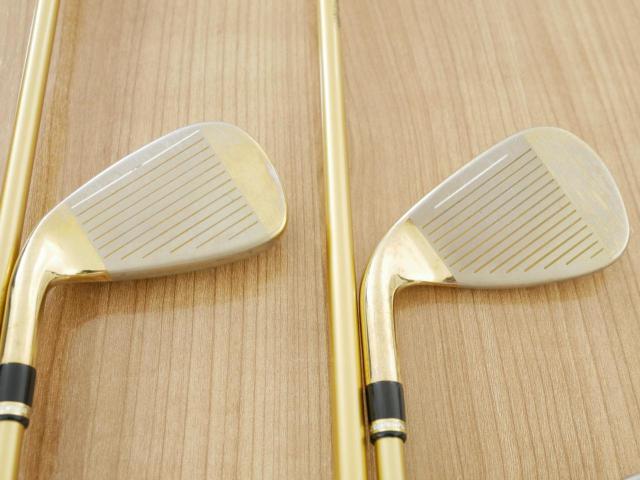 Iron set : Katana : ชุดเหล็ก Katana Voltio IV G Series I Gold (ออกปี 2016) มีเหล็ก 6-Pw,Aw,Sw (ครบเซ็ต 7 ชิ้น เหล็กยาวเป็นกระเทย) ก้านกราไฟต์ Tour AD 400 Flex R