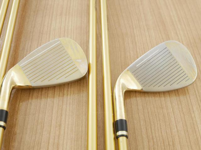 Iron set : Katana : ชุดเหล็ก Katana Voltio IV G Series I Gold (ออกปี 2016) มีเหล็ก 6-Pw,Aw,Sw (ครบเซ็ต 7 ชิ้น เหล็กยาวเป็นกระเทย) ก้านกราไฟต์ Tour AD 400 Flex R