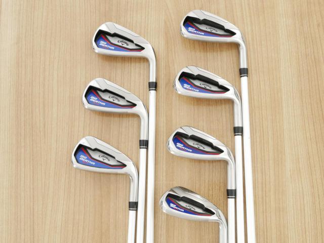Iron set : Callaway : ชุดเหล็ก Callaway Big Bertha Beta (ใบใหญ่ ตีง่ายมาก) มีเหล็ก 5-Pw,Sw (7 ชิ้น) ก้านกราไฟต์ Fujikura Air Speeder Flex R