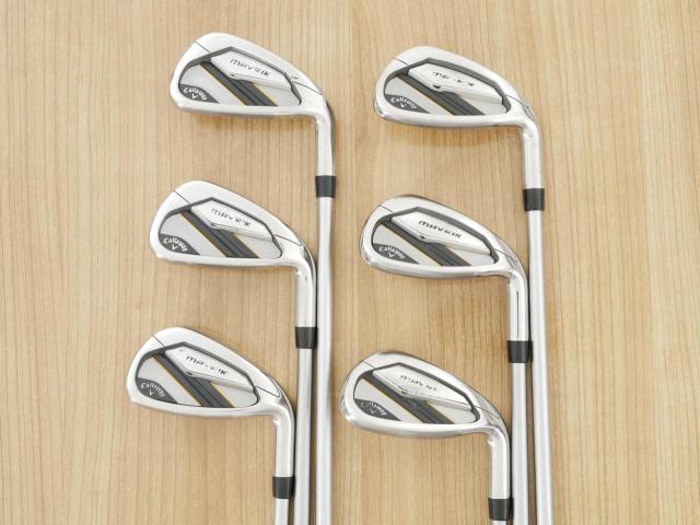 Iron set : Callaway : ชุดเหล็ก Callaway Mavrik (ปี 2020 ตีง่าย ไกลมากๆ) มีเหล็ก 6-Pw,Aw (6 ชิ้น) ก้านกราไฟต์ Mitsubishi Diamana 50 Flex S