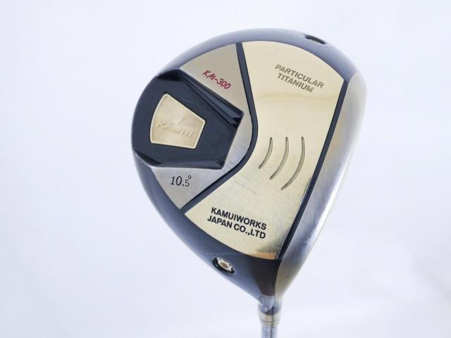 Driver : Kamuiworks : Kamuiworks KM-300 Gold (ปี 2018 หน้าเด้งเกินกฏ มีสปริงข้างใน) Loft 10.5 ก้าน Mitsubishi Bassara GG33 Flex R