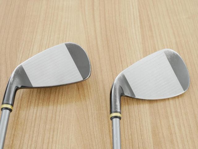 Iron set : PRGR : ชุดเหล็กกระเทย PRGR Super Egg Iron (ปี 2018 ตัวท๊อปสุด หน้าเด้งเกินกฏ ใช้แข่งไม่ได้ ตีไกมลมากๆ) มีเหล็ก 7-Pw,Aw,Sw (6 ชิ้น) ก้านกราไฟต์ Flex R2 (M-35)