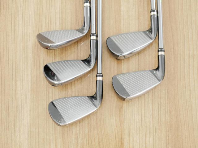 Lady club : All : ชุดเหล็กกระเทย PRGR New Egg Iron (รุ่นปี 2017 ตีง่ายและไกลมาก) มีเหล็ก 7-Pw,As (5 ชิ้น) ก้านกราไฟต์ Flex L (M-30)