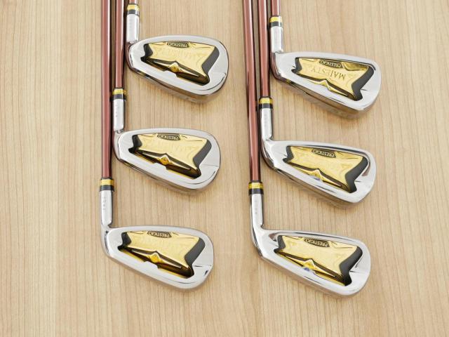 Iron set : Maruman : ชุดเหล็ก Maruman Majesty Prestigio X (รุ่นท๊อปสุด ปี 2020 หน้าเด้ง ตีไกลมาก ของใหม่ 1.2 แสนบาท) มีเหล็ก 6-10,Pw (6 ชิ้น เทียบเท่า 5-Pw) ก้านกราไฟต์ Flex R2