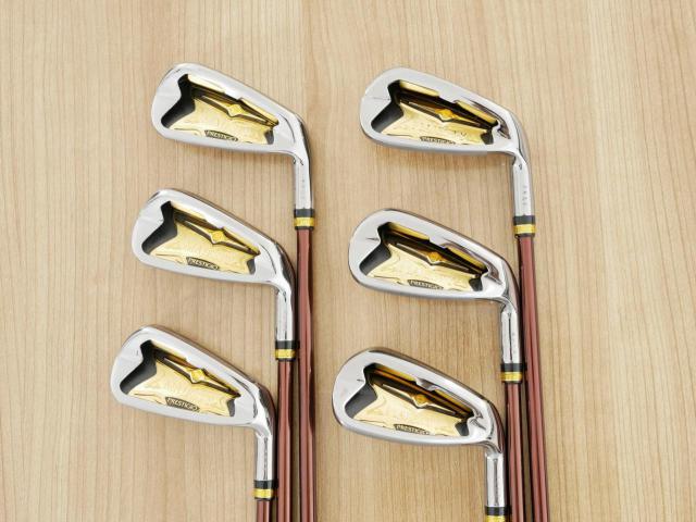 Iron set : Maruman : ชุดเหล็ก Maruman Majesty Prestigio X (รุ่นท๊อปสุด ปี 2020 หน้าเด้ง ตีไกลมาก ของใหม่ 1.2 แสนบาท) มีเหล็ก 6-10,Pw (6 ชิ้น เทียบเท่า 5-Pw) ก้านกราไฟต์ Flex R2