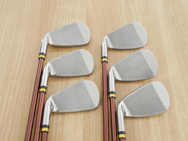 Iron set : Maruman : ชุดเหล็ก Maruman Majesty Prestigio X (รุ่นท๊อปสุด ปี 2020 หน้าเด้ง ตีไกลมาก ของใหม่ 1.2 แสนบาท) มีเหล็ก 6-10,Pw (6 ชิ้น เทียบเท่า 5-Pw) ก้านกราไฟต์ Flex R2