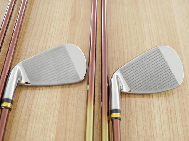 Iron set : Maruman : ชุดเหล็ก Maruman Majesty Prestigio X (รุ่นท๊อปสุด ปี 2020 หน้าเด้ง ตีไกลมาก ของใหม่ 1.2 แสนบาท) มีเหล็ก 6-10,Pw (6 ชิ้น เทียบเท่า 5-Pw) ก้านกราไฟต์ Flex R2