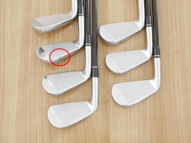 Iron set : Other Brand : **มีตำหนิ** ชุดเหล็ก Srixon Z745 Forged มีเหล็ก 4-Pw (7 ชิ้น) ก้านกราไฟต์ Mitsubishi KUROKAGE 80i Flex R