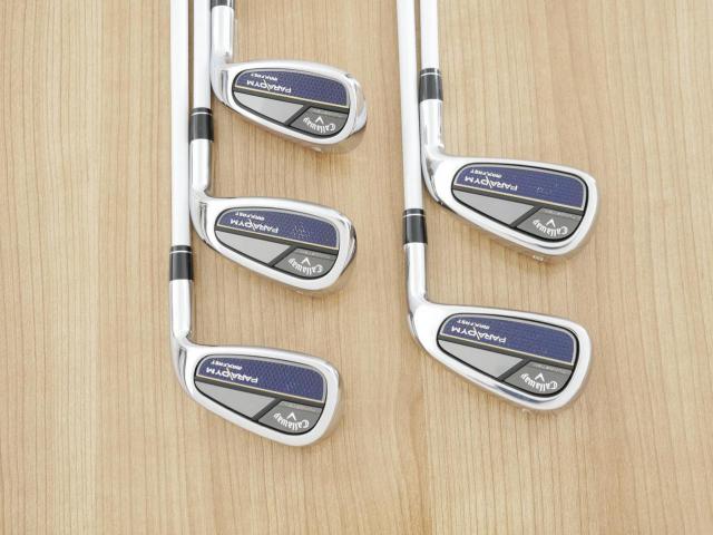 Lady club : All : ชุดเหล็ก Callaway Paradym Max Fast (ออกปี 2023 ตีง่ายสุด ไกลสุดของ Callaway Japan Spec.) มีเหล็ก 7-Pw,56 (5 ชิ้น) ก้านกราไฟต์ Mitsubishi ELDIO 40 Flex A (Lady)