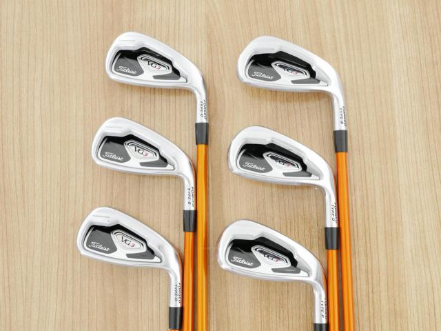 Iron set : Titleist : ชุดเหล็ก Titleist VG3 Type D Forged (ปี 2017 Japan Spec. ตีง่ายและไกลที่สุดของ Titleist) มีเหล็ก 5-Pw (6 ชิ้น) ก้านกราไฟต์ Tour AD AD-65 II Flex R