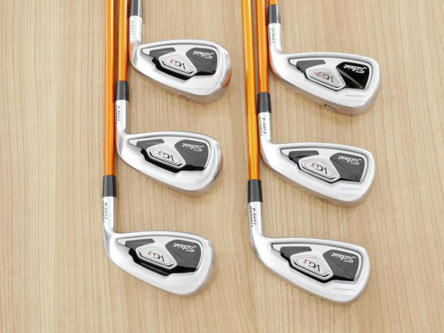 Iron set : Titleist : ชุดเหล็ก Titleist VG3 Type D Forged (ปี 2017 Japan Spec. ตีง่ายและไกลที่สุดของ Titleist) มีเหล็ก 5-Pw (6 ชิ้น) ก้านกราไฟต์ Tour AD AD-65 II Flex R