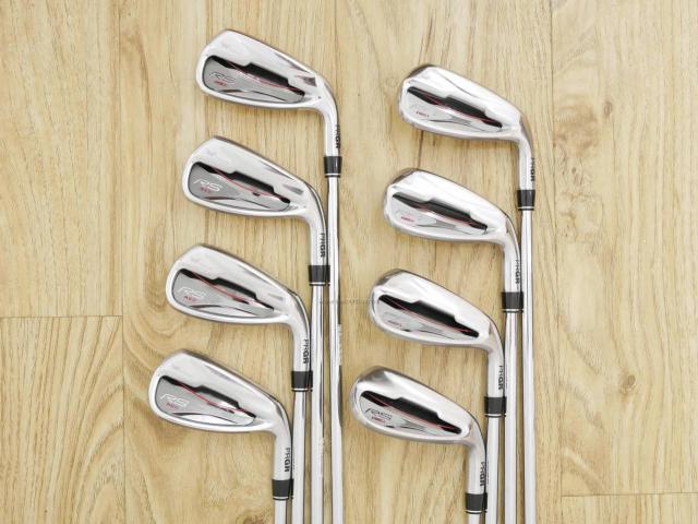 Iron set : PRGR : ชุดเหล็ก PRGR RS Red (รุ่นปี 2020 หน้าเด้ง ตีไกลมาก) มีเหล็ก 5-Pw,Aw,Sw (8 ชิ้น) ก้านเหล็ก NS Pro 80 Flex SR (M-40)