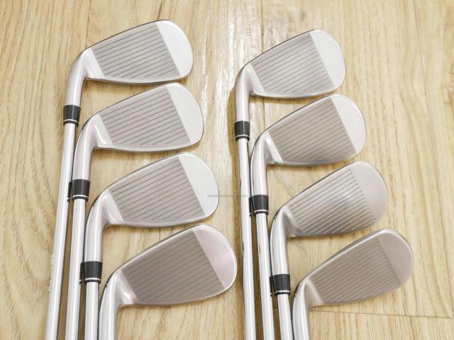 Iron set : PRGR : ชุดเหล็ก PRGR RS Red (รุ่นปี 2020 หน้าเด้ง ตีไกลมาก) มีเหล็ก 5-Pw,Aw,Sw (8 ชิ้น) ก้านเหล็ก NS Pro 80 Flex SR (M-40)