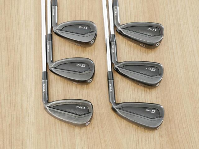 Iron set : Ping : ชุดเหล็ก Ping G710 (รุ่นปี 2021 Japan Spec. ใบใหญ่ ง่ายที่สุด ไกลที่สุดของ Ping) มีเหล็ก 6-Pw,Aw (6 ชิ้น) ก้านเหล็ก NS Pro Zelos 6 Flex R