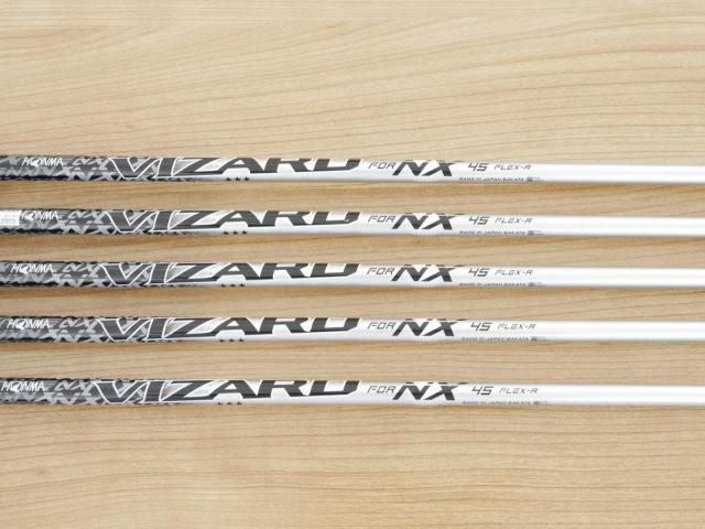 Iron set : Honma : **ก้าน 3 ดาว** ชุดเหล็ก Honma Beres NX (รุ่นปี 2023) มีเหล็ก 7-11 (5 ชิ้น) ก้านกราไฟต์ Honma Vizard NX 45 Flex R (3 ดาว)