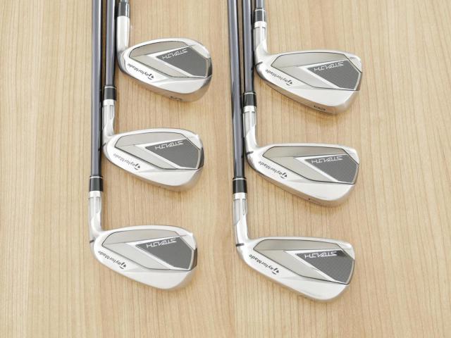 Iron set : Taylormade : ชุดเหล็ก Taylormade Stealth (ออกปี 2022 Japan Spec.) มีเหล็ก 6-Pw,Sw (6 ชิ้น) ก้านกราไฟต์ Mitsubishi Tensei TM60 Flex R