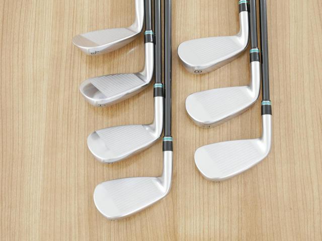 Iron set : PRGR : ชุดเหล็กกระเทย PRGR NEW Egg Forged (รุ่นปี 2020 ตีง่ายและไกลมากๆ เด้งสุดๆ COR 0.82) มีเหล็ก 6-Pw,Aw,As (7 ชิ้น) ก้านกราไฟต์ UST Mamiya ATTAS FF 85 Flex S