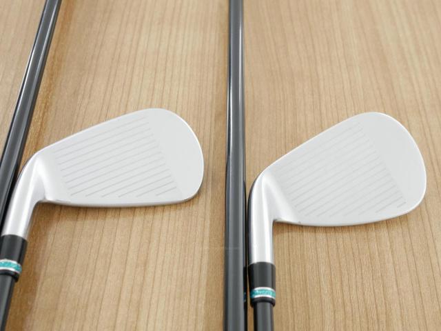 Iron set : PRGR : ชุดเหล็กกระเทย PRGR NEW Egg Forged (รุ่นปี 2020 ตีง่ายและไกลมากๆ เด้งสุดๆ COR 0.82) มีเหล็ก 6-Pw,Aw,As (7 ชิ้น) ก้านกราไฟต์ UST Mamiya ATTAS FF 85 Flex S