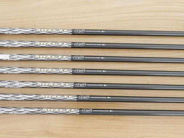 Iron set : PRGR : ชุดเหล็กกระเทย PRGR NEW Egg Forged (รุ่นปี 2020 ตีง่ายและไกลมากๆ เด้งสุดๆ COR 0.82) มีเหล็ก 6-Pw,Aw,As (7 ชิ้น) ก้านกราไฟต์ UST Mamiya ATTAS FF 85 Flex S