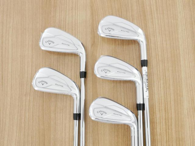 Iron set : Callaway : **ของใหม่ ยังไม่แกะพลาสติก** ชุดเหล็ก Callaway ELYTE (รุ่นล่าสุด ออกปี 2025 ตีง่ายมาก ไกล Japan Spec.) มีเหล็ก 6-Pw (5 ชิ้น) ก้านเหล็ก NS Pro 950 NEO Flex R