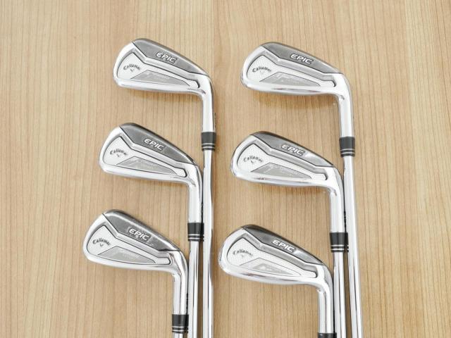 Iron set : Callaway : ชุดเหล็ก Callaway EPIC Forged Star (รุ่นท้อปสุด ปี 2020 ตีไกลกว่าปกติ 2 เบอร์) มีเหล็ก 6-Pw,Aw (6 ชิ้น) ก้านเหล็ก NS Pro 950 NEO Flex S