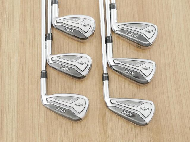 Iron set : Callaway : ชุดเหล็ก Callaway EPIC Forged Star (รุ่นท้อปสุด ปี 2020 ตีไกลกว่าปกติ 2 เบอร์) มีเหล็ก 6-Pw,Aw (6 ชิ้น) ก้านเหล็ก NS Pro 950 NEO Flex S