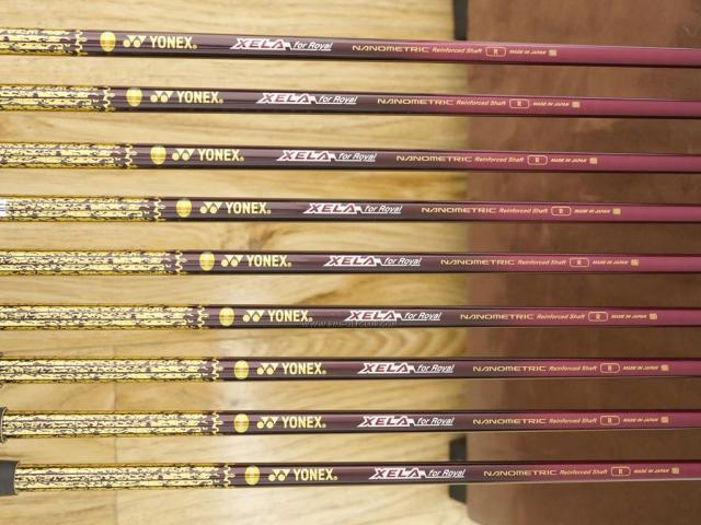 Iron set : Yonex : ชุดเหล็ก Yonex Royal E-Zone (รุ่นท๊อปสุด ก้านดีมาก หน้าเด้ง ตีไกลสุดๆ) มีเหล็ก 5-Pw,Aw,As,Sw (9 ชิ้น) ก้านกราไฟต์ Flex R