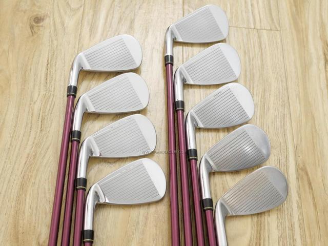 Iron set : Yonex : ชุดเหล็ก Yonex Royal E-Zone (รุ่นท๊อปสุด ก้านดีมาก หน้าเด้ง ตีไกลสุดๆ) มีเหล็ก 5-Pw,Aw,As,Sw (9 ชิ้น) ก้านกราไฟต์ Flex R