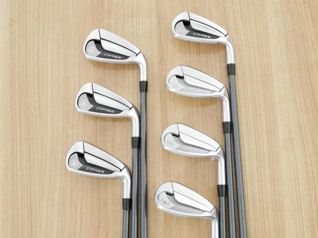 Iron set : Yamaha : ชุดเหล็ก Yamaha Inpres DriveStar Type D (รุ่นล่าสุด ปี 2025 ตีไกลที่สุด ไกลกว่าเหล็กทั่วไป 2 เบอร์ หน้าเด้งมากๆ) มีเหล็ก 7-Pw,Aw,As,Sw (7 ชิ้น) ก้านกราไฟต์ Fujikura Speeder NX M-425i Flex SR
