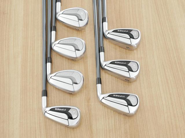 Iron set : Yamaha : ชุดเหล็ก Yamaha Inpres DriveStar Type D (รุ่นล่าสุด ปี 2025 ตีไกลที่สุด ไกลกว่าเหล็กทั่วไป 2 เบอร์ หน้าเด้งมากๆ) มีเหล็ก 7-Pw,Aw,As,Sw (7 ชิ้น) ก้านกราไฟต์ Fujikura Speeder NX M-425i Flex SR