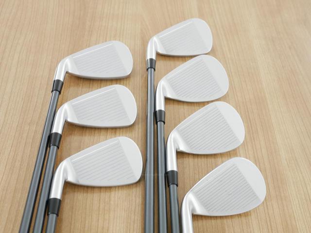 Iron set : Yamaha : ชุดเหล็ก Yamaha Inpres DriveStar Type D (รุ่นล่าสุด ปี 2025 ตีไกลที่สุด ไกลกว่าเหล็กทั่วไป 2 เบอร์ หน้าเด้งมากๆ) มีเหล็ก 7-Pw,Aw,As,Sw (7 ชิ้น) ก้านกราไฟต์ Fujikura Speeder NX M-425i Flex SR