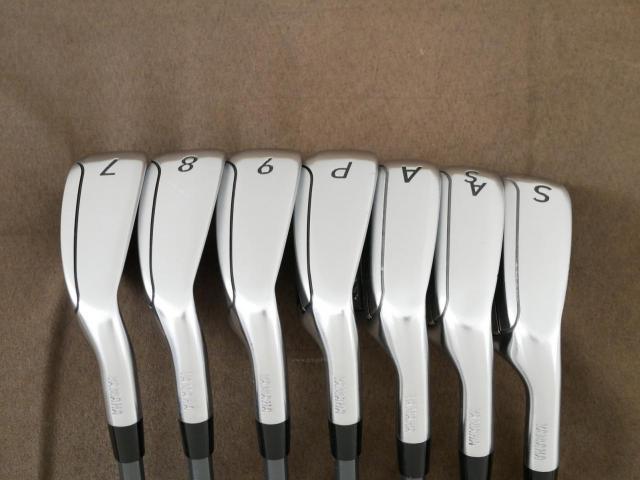 Iron set : Yamaha : ชุดเหล็ก Yamaha Inpres DriveStar Type D (รุ่นล่าสุด ปี 2025 ตีไกลที่สุด ไกลกว่าเหล็กทั่วไป 2 เบอร์ หน้าเด้งมากๆ) มีเหล็ก 7-Pw,Aw,As,Sw (7 ชิ้น) ก้านกราไฟต์ Fujikura Speeder NX M-425i Flex SR