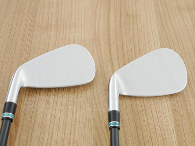 Iron set : PRGR : ชุดเหล็กกระเทย PRGR NEW Egg Forged (รุ่นปี 2020 ตีง่ายและไกลมากๆ เด้งสุดๆ COR 0.82) มีเหล็ก 6-Pw,Aw,As (7 ชิ้น) ก้านกราไฟต์ UST Mamiya ATTAS FF 85 Flex S