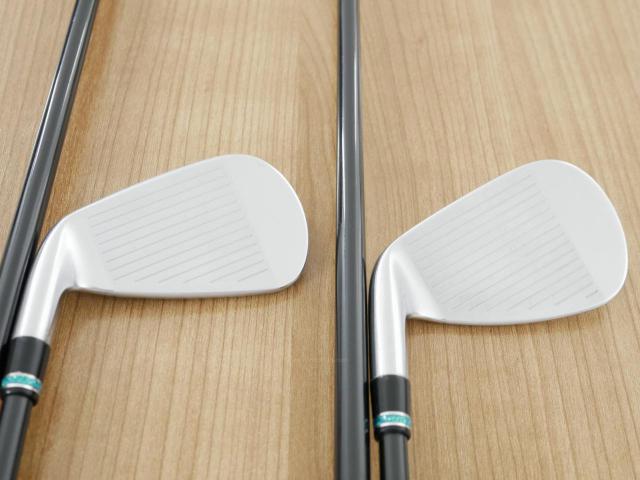 Iron set : PRGR : ชุดเหล็กกระเทย PRGR NEW Egg Forged (รุ่นปี 2020 ตีง่ายและไกลมากๆ เด้งสุดๆ COR 0.82) มีเหล็ก 6-Pw,Aw,As (7 ชิ้น) ก้านกราไฟต์ UST Mamiya ATTAS FF 85 Flex S