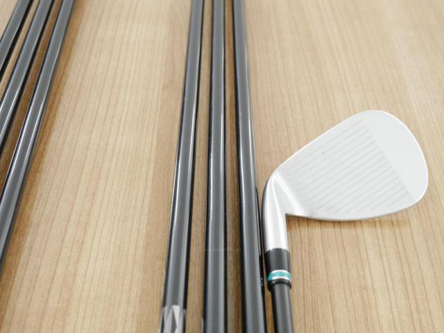 Iron set : PRGR : ชุดเหล็กกระเทย PRGR NEW Egg Forged (รุ่นปี 2020 ตีง่ายและไกลมากๆ เด้งสุดๆ COR 0.82) มีเหล็ก 6-Pw,Aw,As (7 ชิ้น) ก้านกราไฟต์ UST Mamiya ATTAS FF 85 Flex S