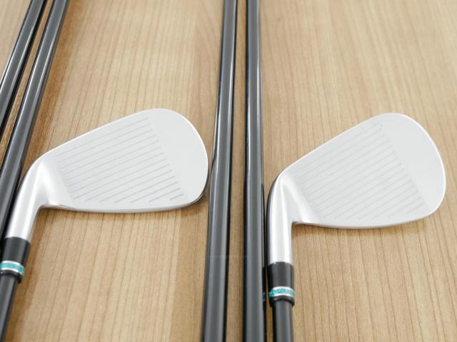 Iron set : PRGR : ชุดเหล็กกระเทย PRGR NEW Egg Forged (รุ่นปี 2020 ตีง่ายและไกลมากๆ เด้งสุดๆ COR 0.82) มีเหล็ก 6-Pw,Aw,As (7 ชิ้น) ก้านกราไฟต์ UST Mamiya ATTAS FF 85 Flex S